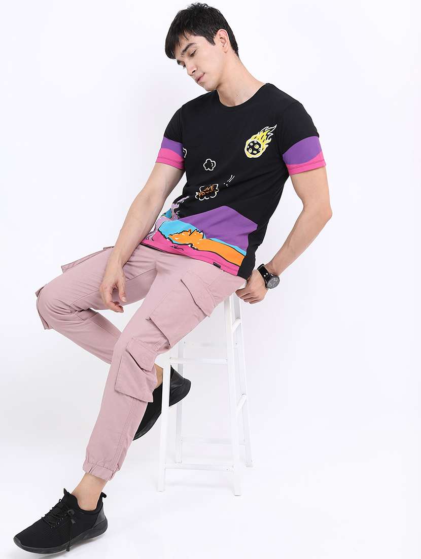 Men Solid Mid Rise Regular Fit Jogger - 22511868 -  Standard Image - 5
