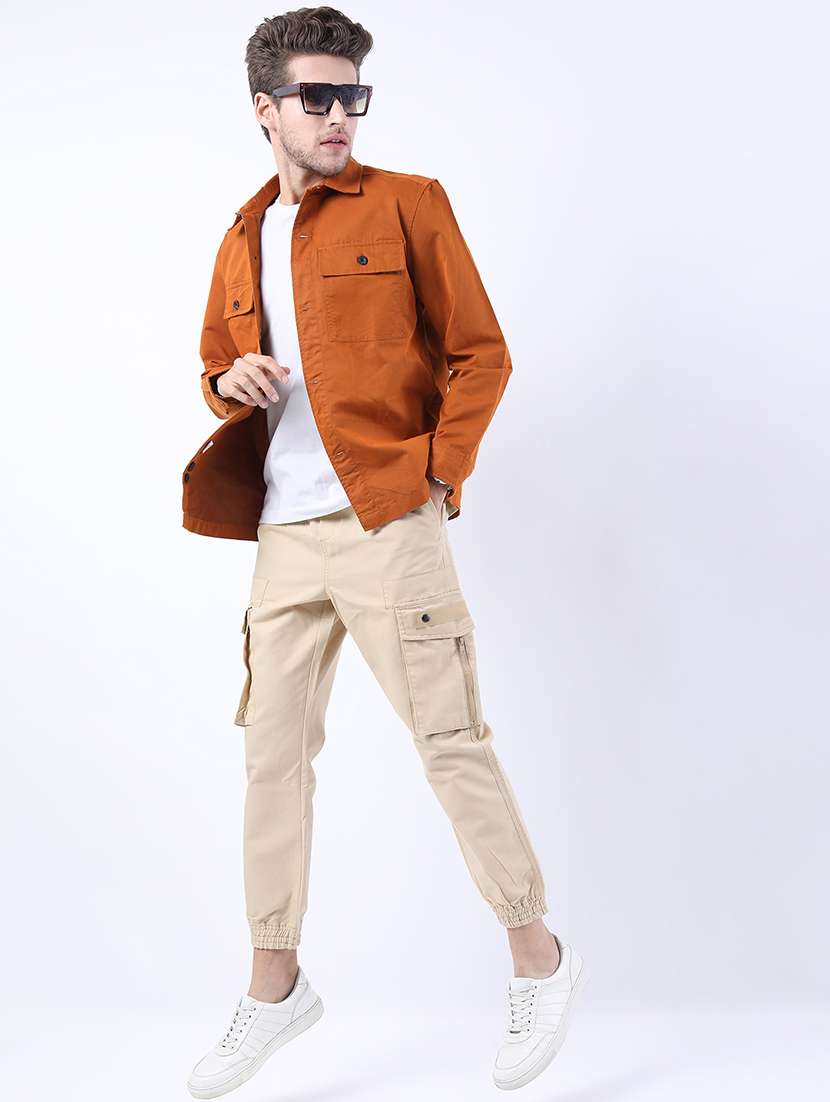 men solid mid rise regular fit jogger - 22511873 -  Standard Image - 5