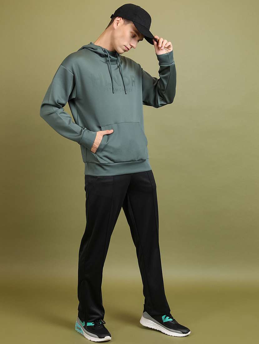 men solid mid rise full length track pant - 22511878 -  Standard Image - 5