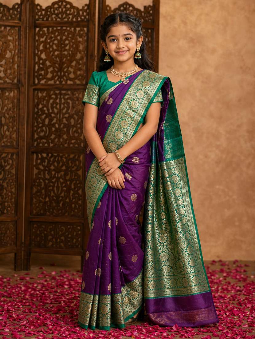 girls self design ready to wear saree