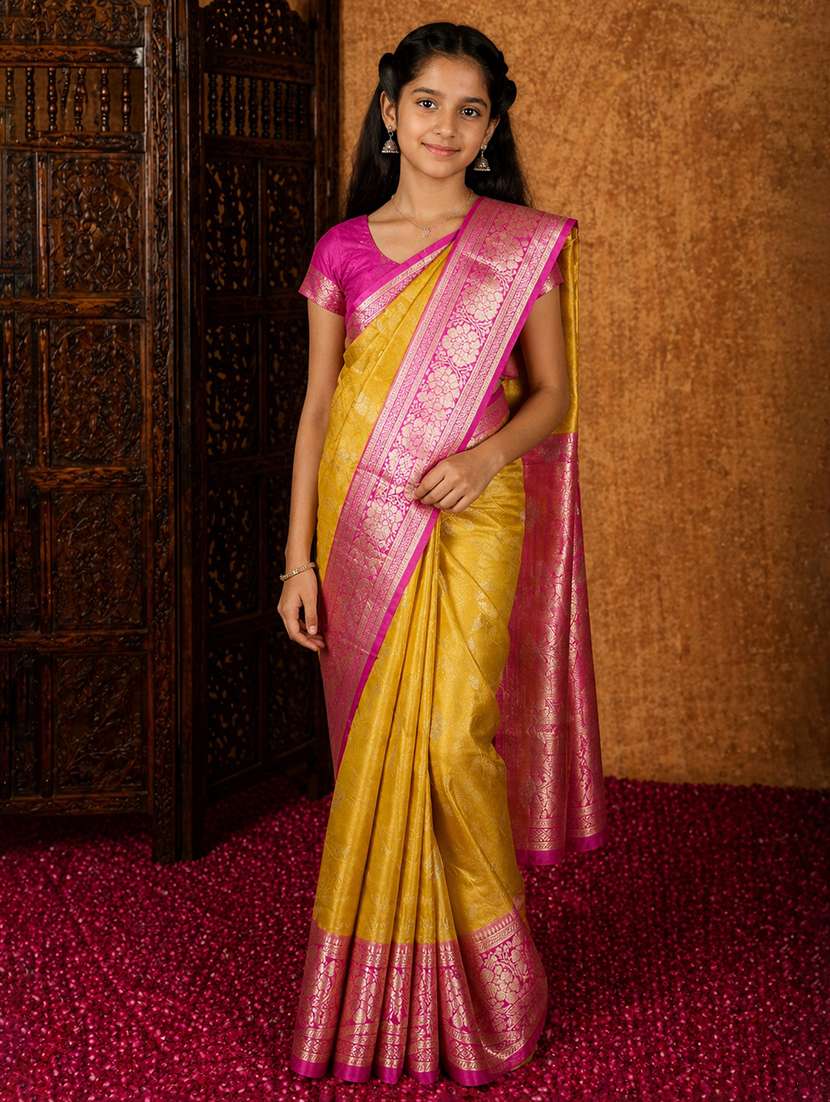 girls self design ready to wear saree