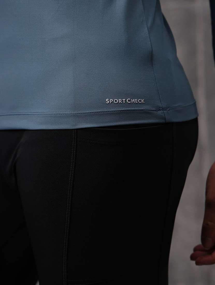 women solid round neck active wear t-shirt - 22512188 -  Standard Image - 5