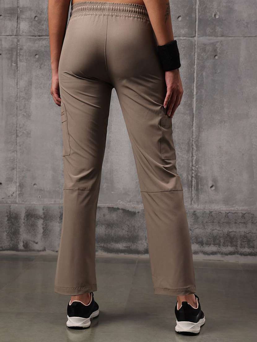 women solid mid rise regular track pant - 22512209 -  Standard Image - 5