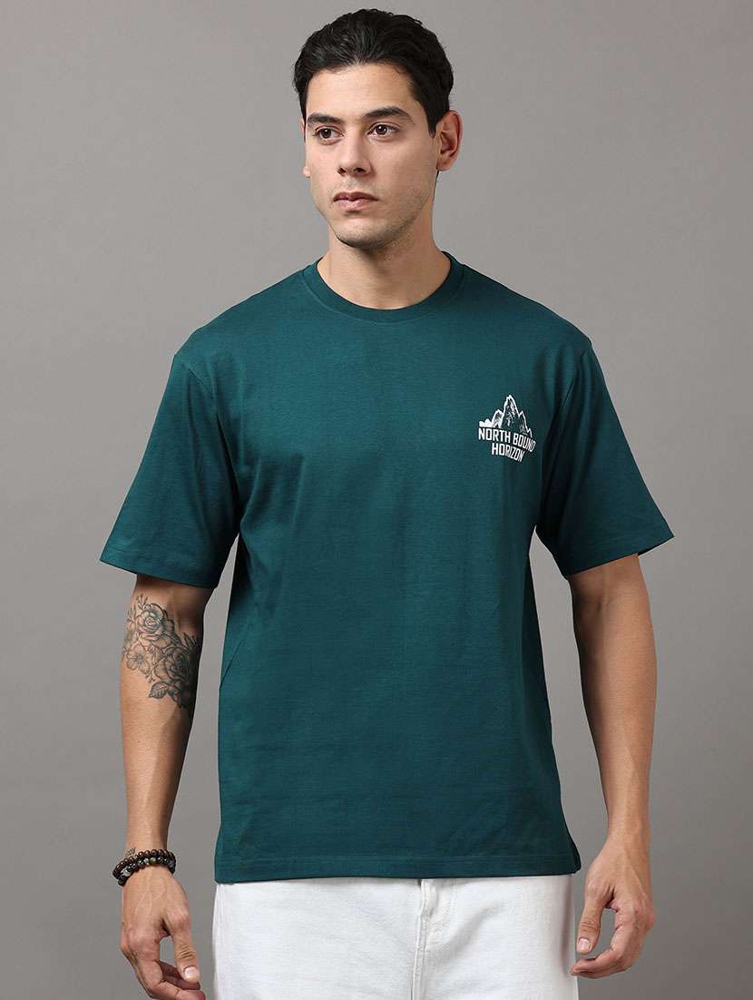 men printed short sleeve loose fit t-shirt - 22512402 -  Standard Image - 3