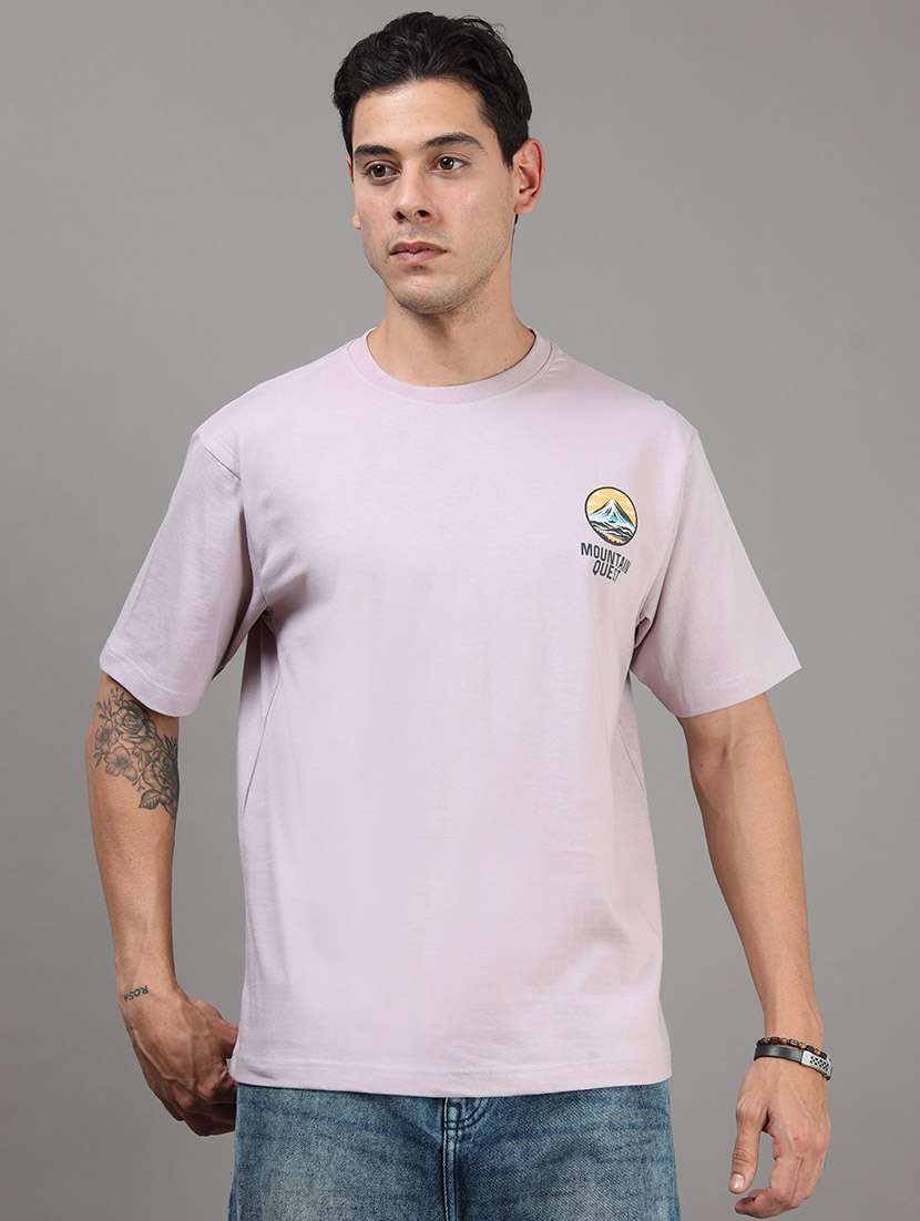 men printed short sleeve loose fit t-shirt - 22512407 -  Standard Image - 3