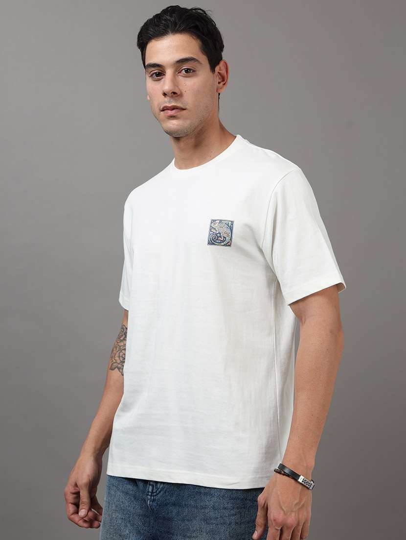 men printed short sleeve loose fit t-shirt - 22512413 -  Standard Image - 3