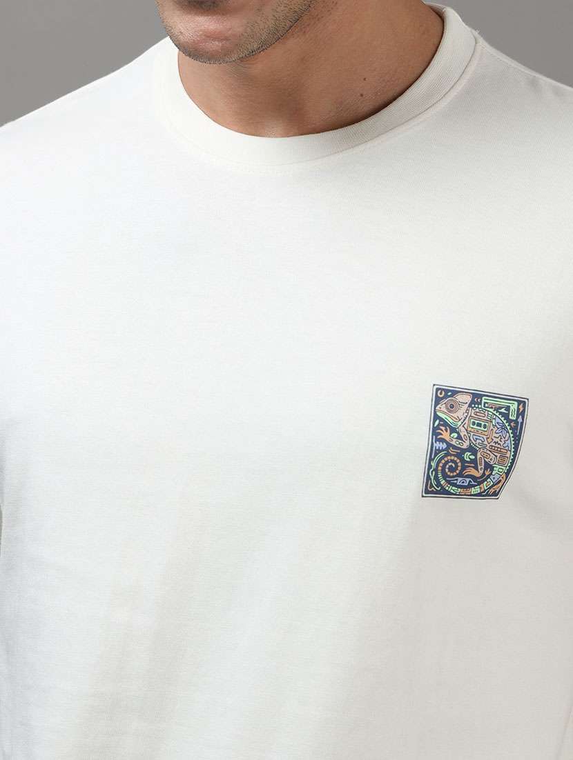 men printed short sleeve loose fit t-shirt - 22512413 -  Standard Image - 5