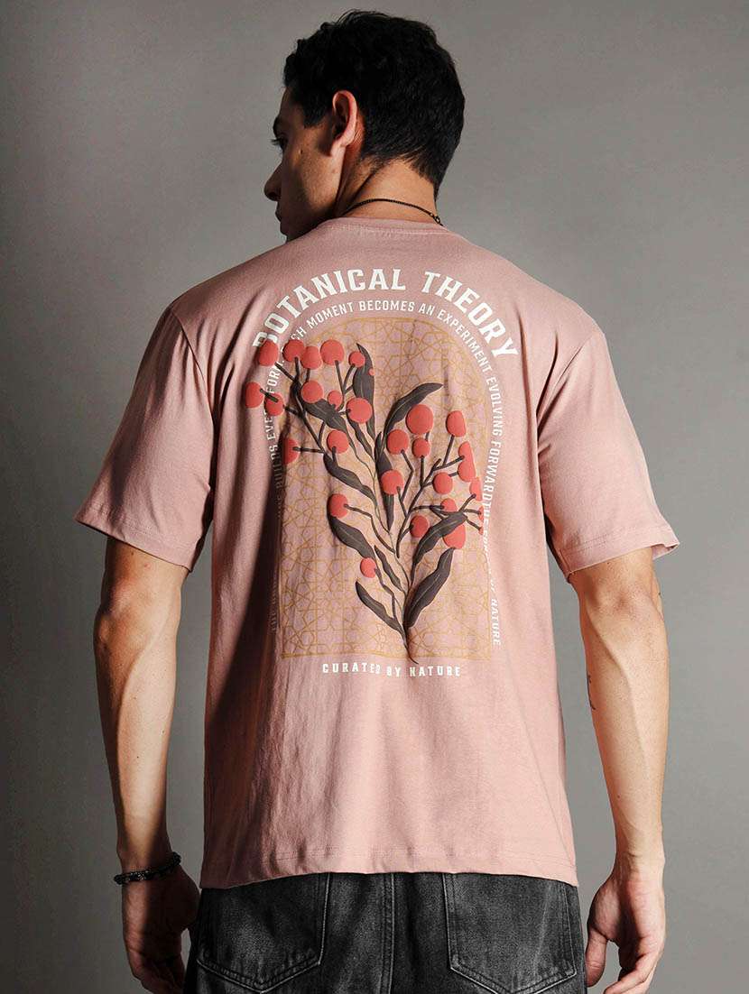 men printed short sleeve loose fit t-shirt