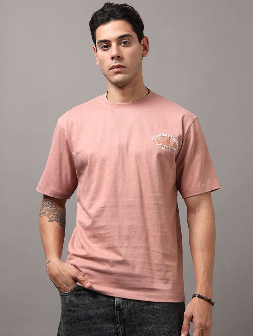 men printed short sleeve loose fit t-shirt - 22512415 -  Standard Image - 3