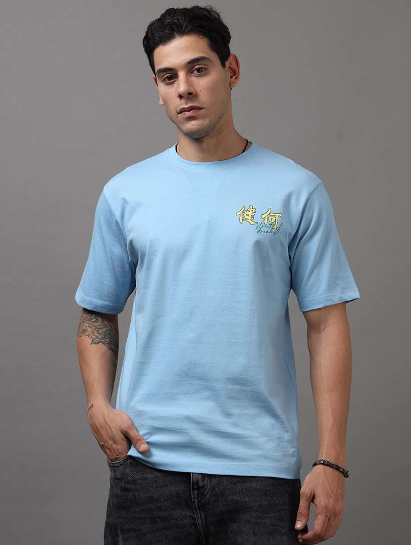men printed short sleeve loose fit t-shirt - 22512416 -  Standard Image - 3