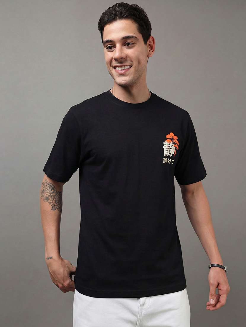 men printed short sleeve loose fit t-shirt - 22512420 -  Standard Image - 3