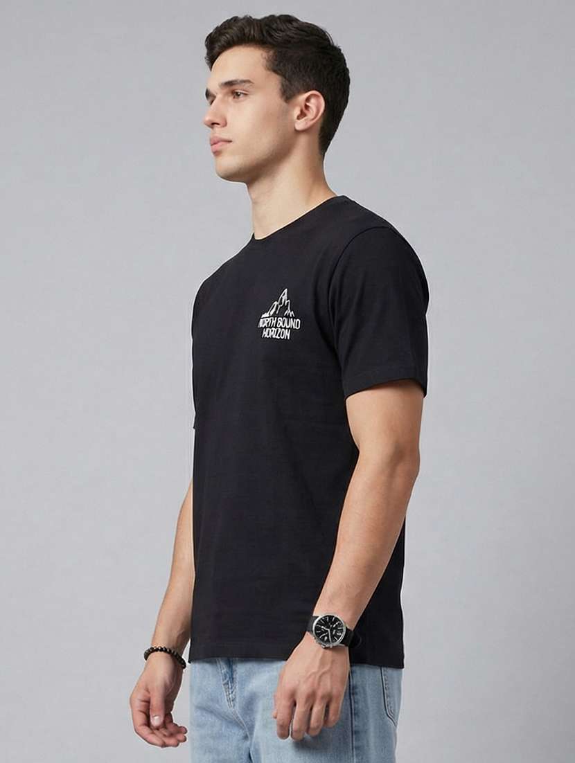 men printed short sleeve loose fit t-shirt - 22512421 -  Standard Image - 3