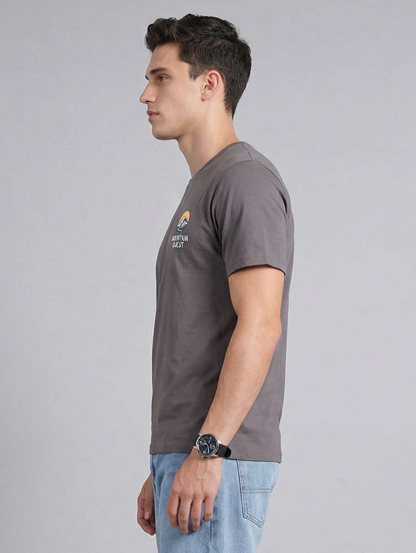men printed short sleeve regular fit t-shirt - 22512422 -  Standard Image - 3