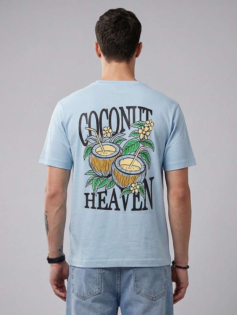 men printed short sleeve regular fit t-shirt