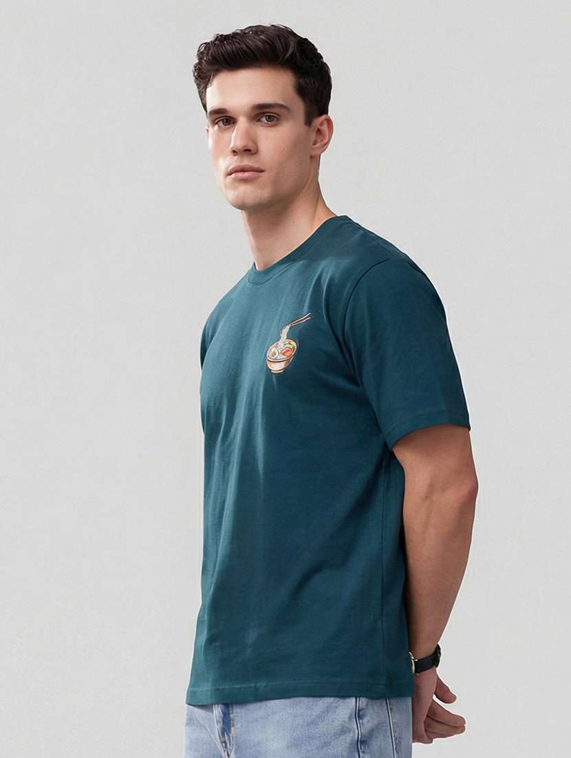 men printed short sleeve loose fit t-shirt - 22512429 -  Standard Image - 3