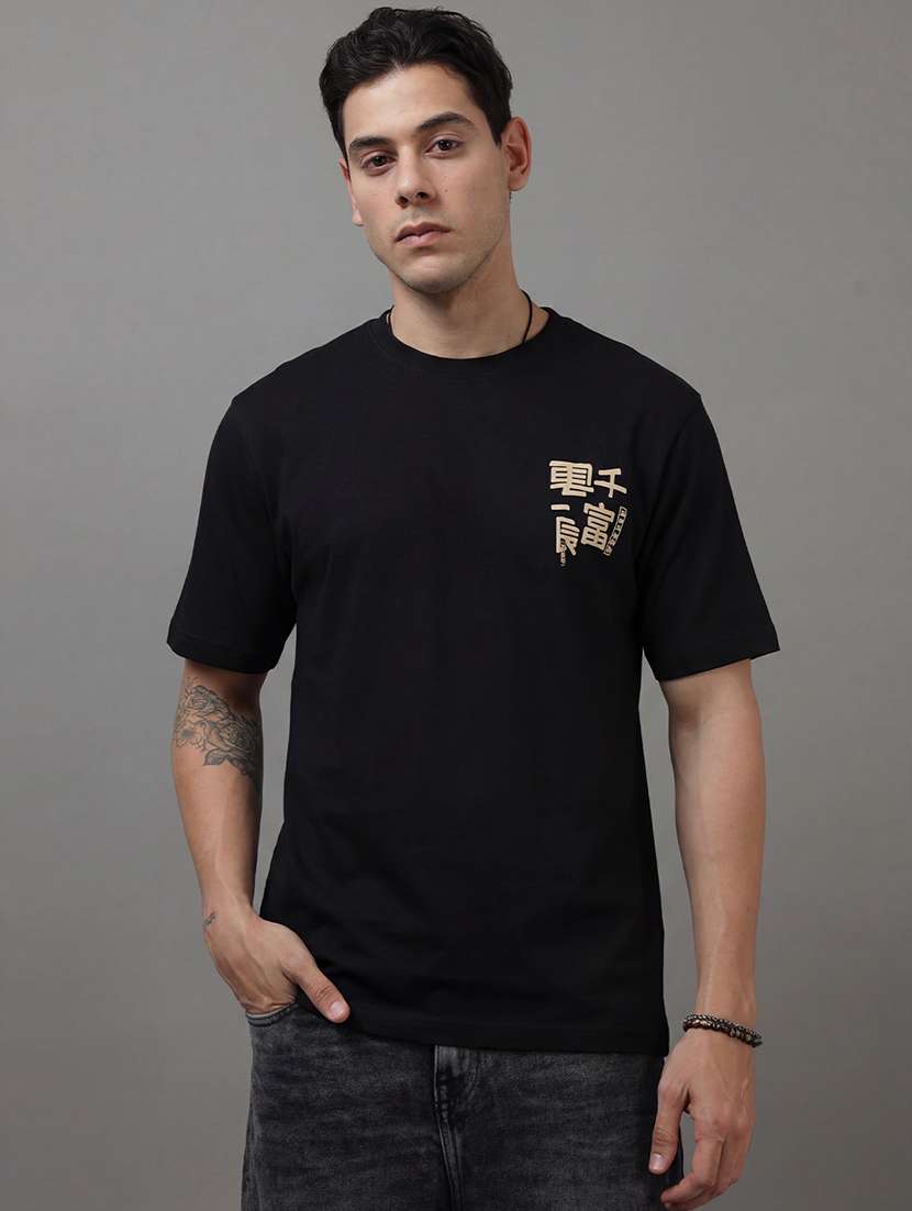 men printed short sleeve loose fit t-shirt - 22512431 -  Standard Image - 3