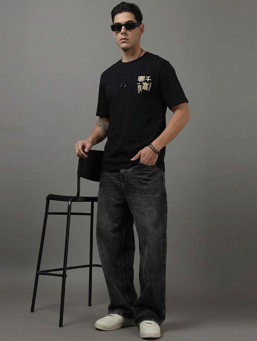 men printed short sleeve loose fit t-shirt - 22512431 -  Standard Image - 5