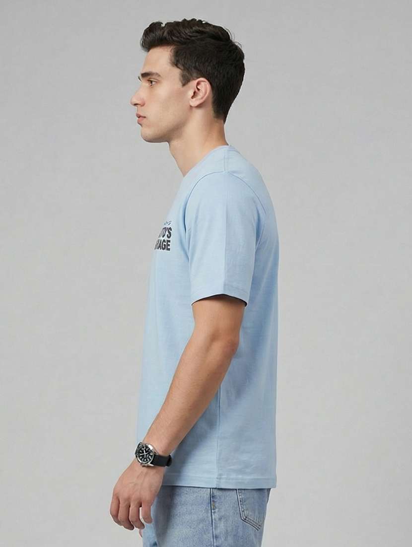 men printed short sleeve loose fit t-shirt - 22512438 -  Standard Image - 3