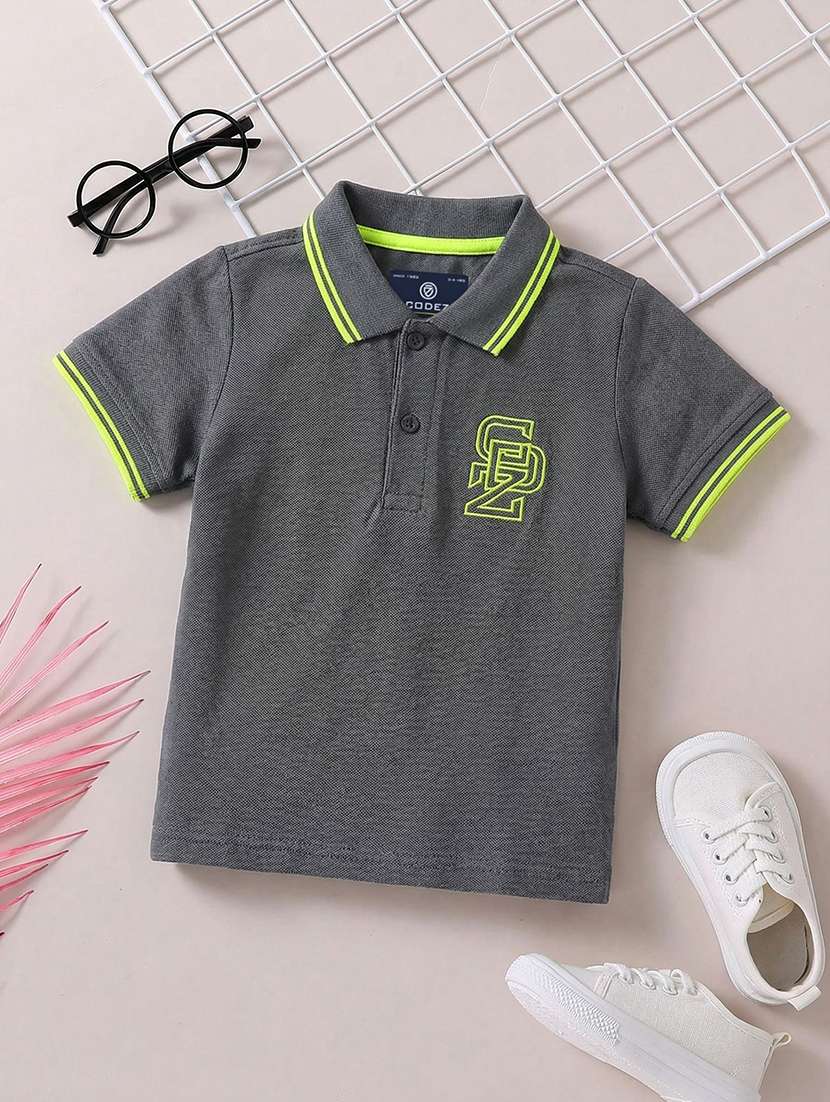 boys pack of 2 solid short sleeve polo t-shirt - 22512470 -  Standard Image - 3