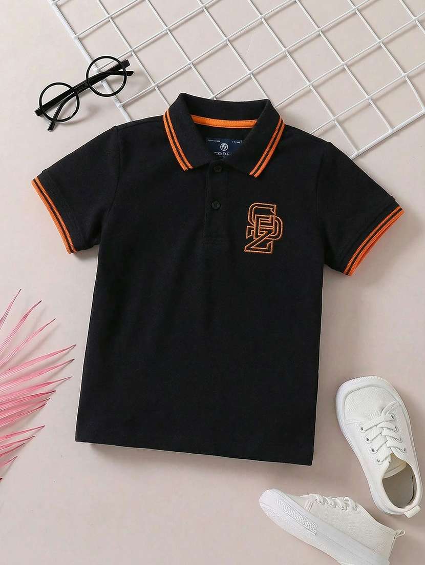 boys pack of 2 solid short sleeve polo t-shirt - 22512473 -  Standard Image - 3