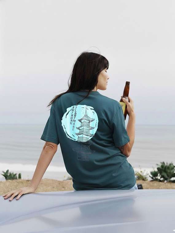 sea green cotton oversized tshirt