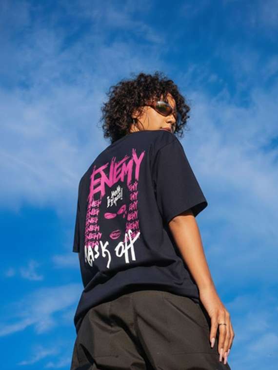 women printed round neck oversized t-shirt - 22512510 -  Standard Image - 3