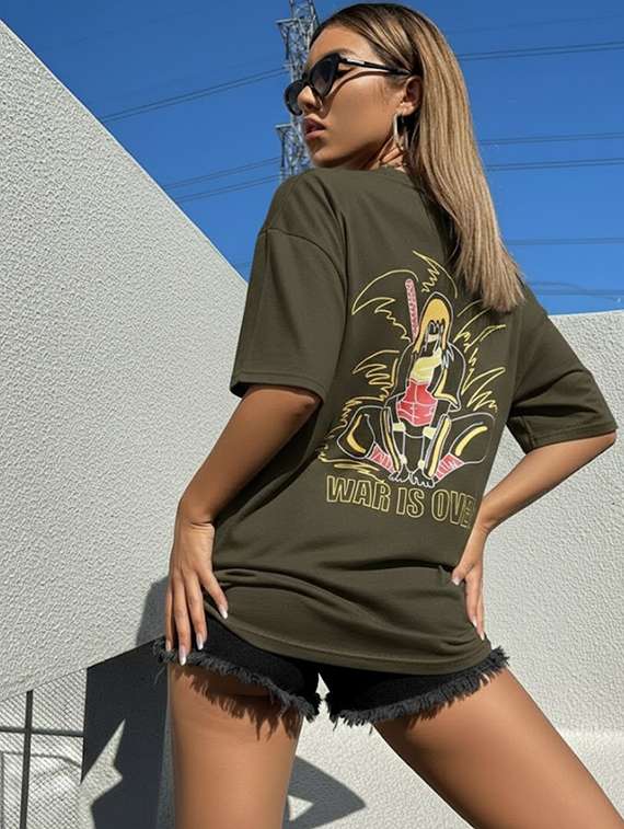 lime cotton oversized tshirt