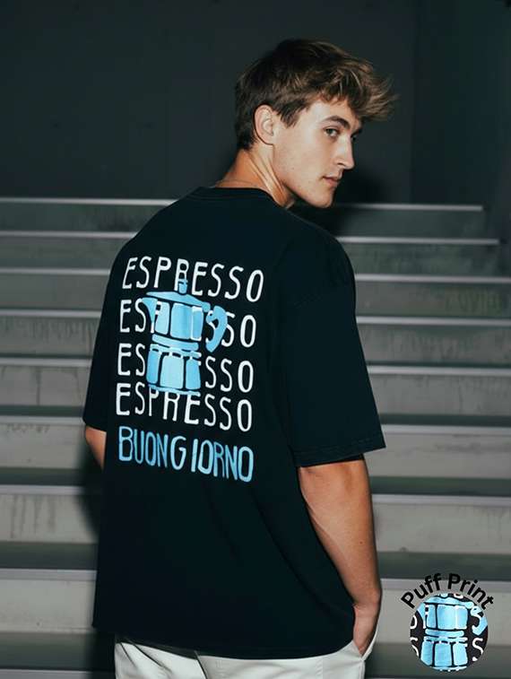 men printed short sleeve oversized t-shirt
