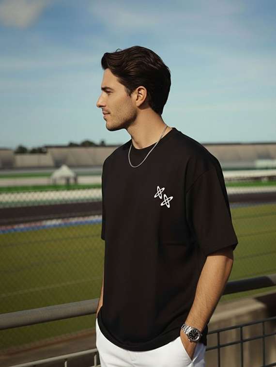 men printed short sleeve oversized t-shirt - 22512551 -  Standard Image - 3