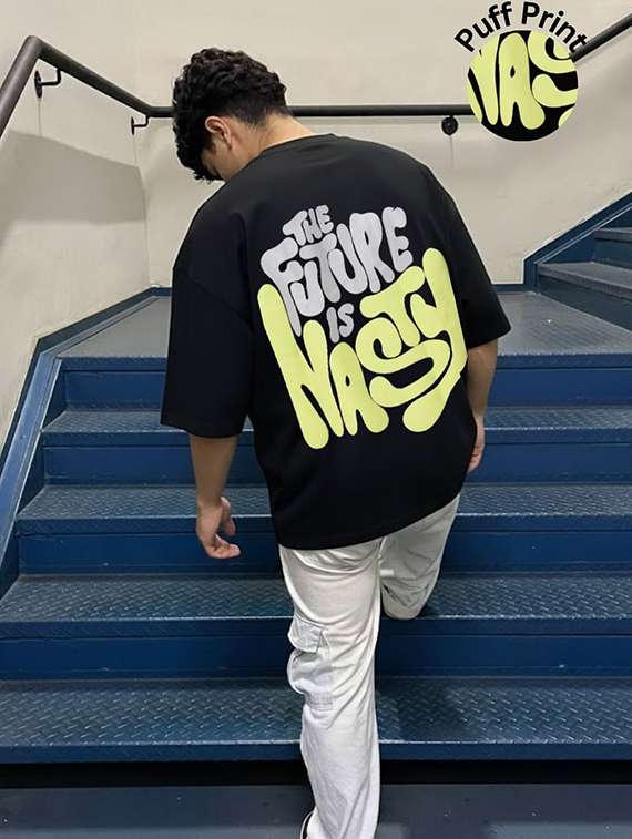 men printed short sleeve oversized t-shirt