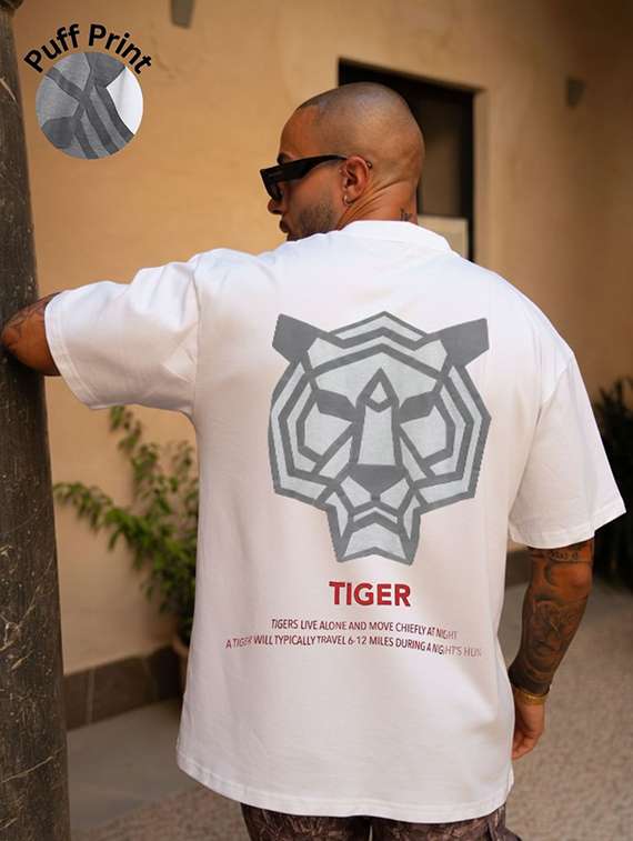 men printed short sleeve oversized t-shirt