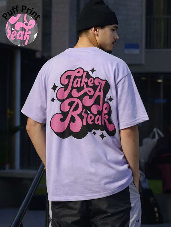 men printed short sleeve oversized t-shirt