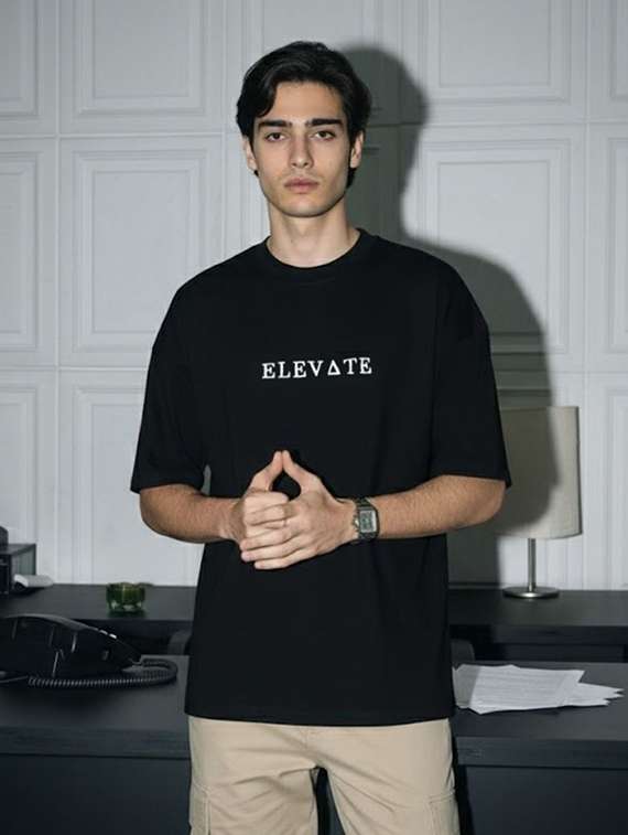 men printed short sleeve oversized t-shirt