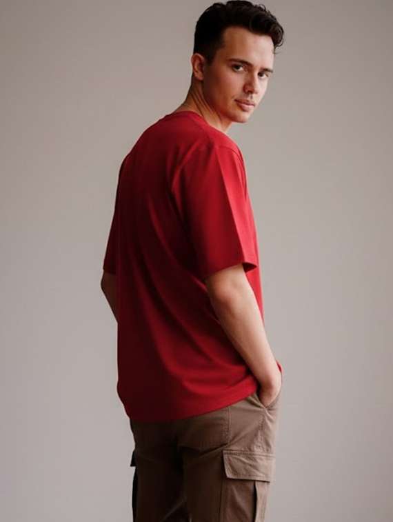 men printed short sleeve oversized t-shirt - 22512607 -  Standard Image - 3