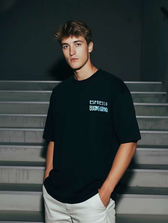 unisex printed short sleeve loose fit t-shirt