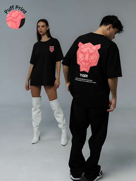 unisex printed short sleeve loose fit t-shirt