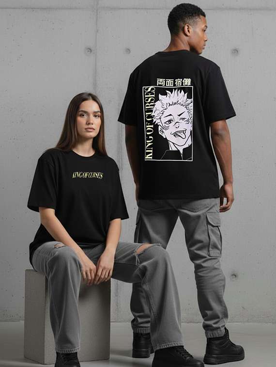 unisex printed short sleeve loose fit t-shirt