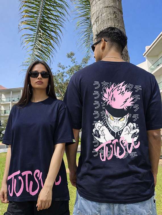 unisex printed short sleeve loose fit t-shirt