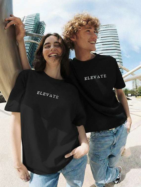 unisex printed short sleeve loose fit t-shirt