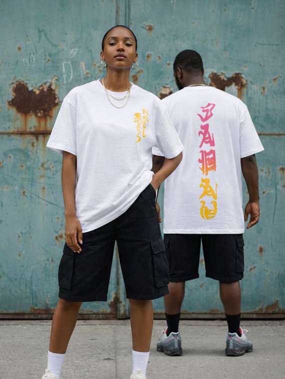 unisex printed short sleeve loose fit t-shirt
