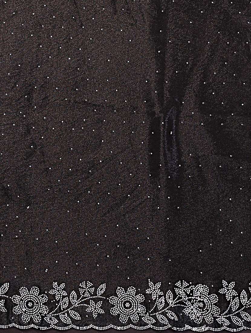 women solid with work embellished saree with blouse - 22512726 -  Standard Image - 5