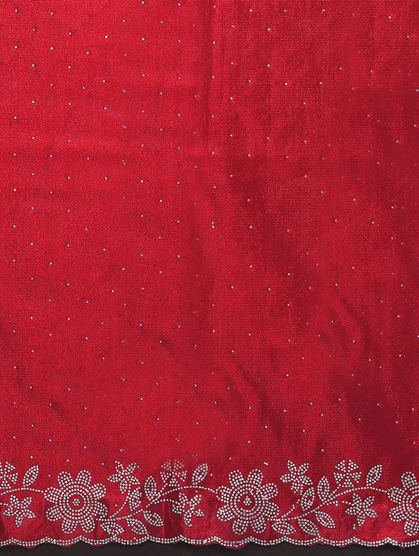 women solid with work embellished saree with blouse - 22512727 -  Standard Image - 5