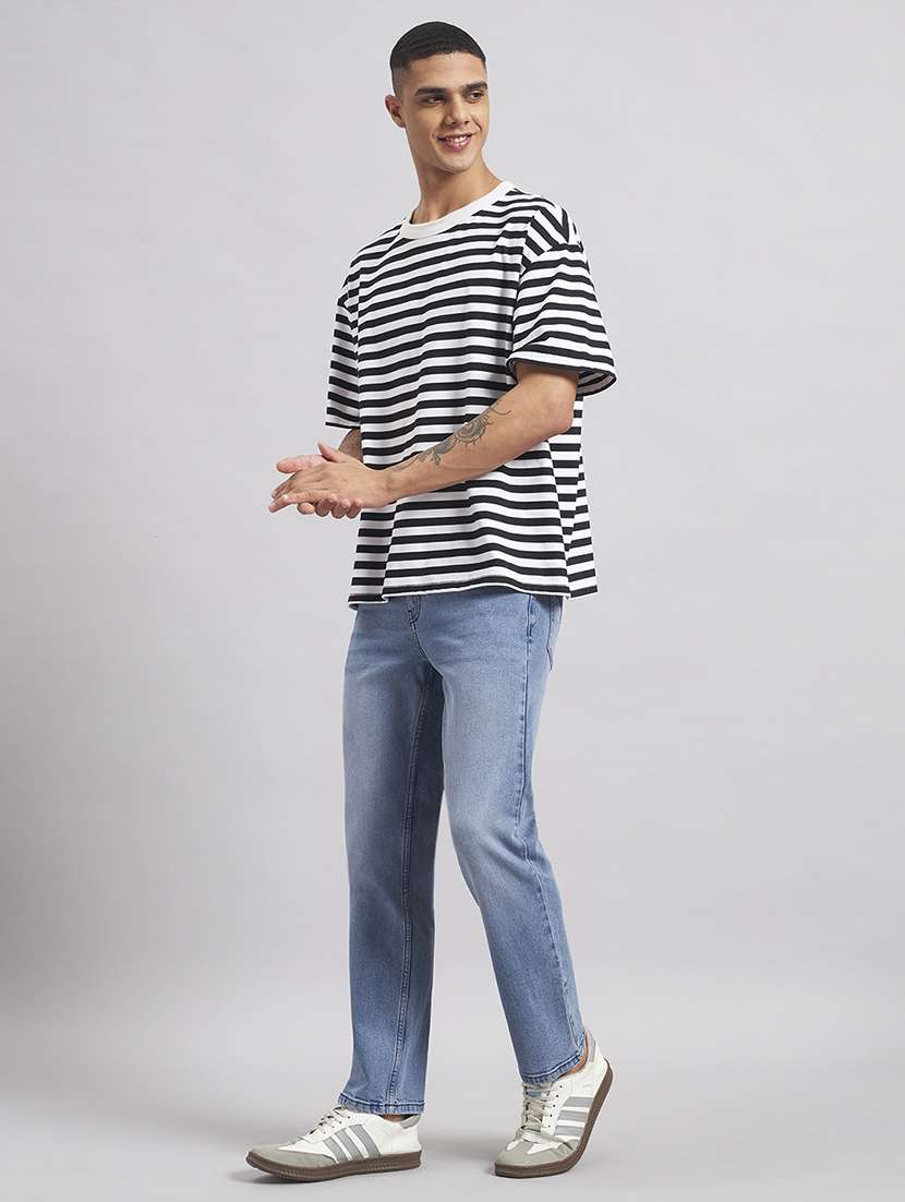 men washed mid rise full length straight jeans - 22512772 -  Standard Image - 5