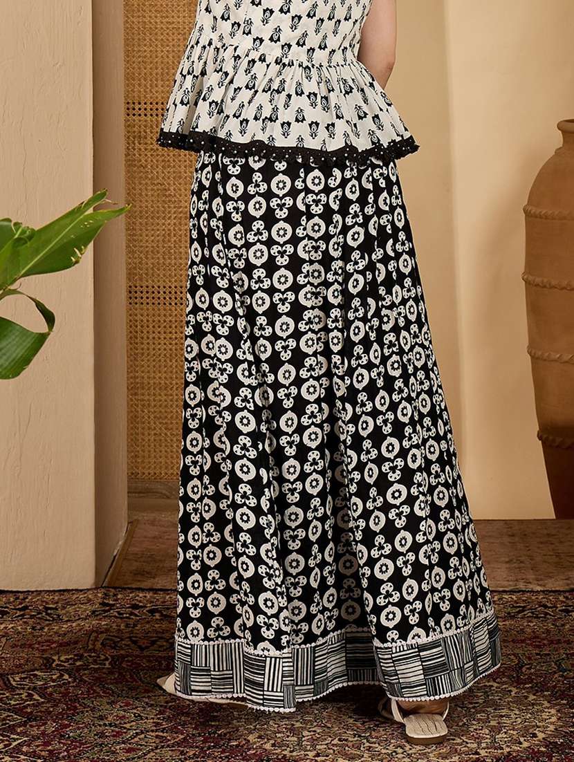 women printed flared maxi skirt - 22512887 -  Standard Image - 5