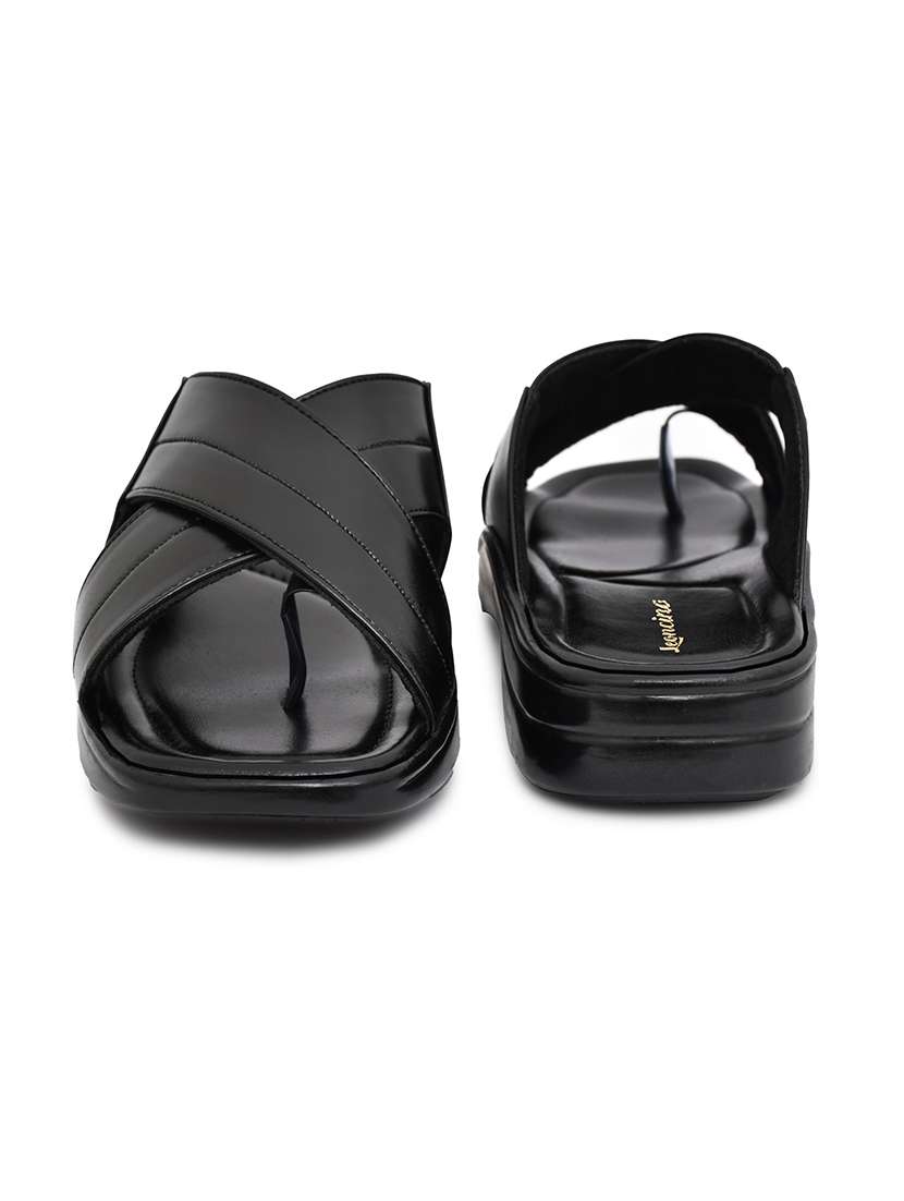 men black toe seperators sandal - 22512896 -  Standard Image - 3
