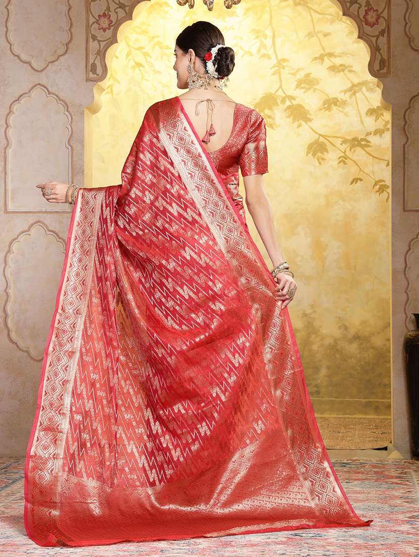 Women Self Design Banarasi Saree - 22513473 -  Standard Image - 3