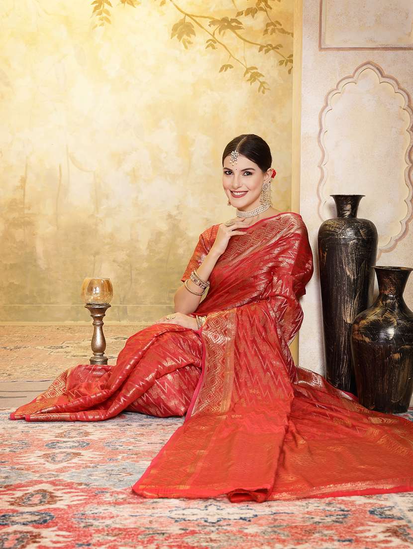 Women Self Design Banarasi Saree - 22513473 -  Standard Image - 5