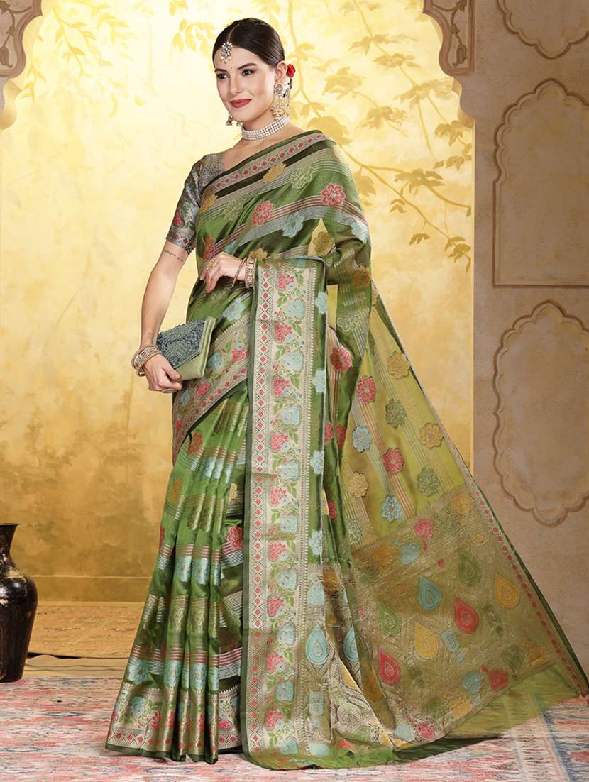 Women Self Design Bordered Saree - 22513479 -  Standard Image - 3