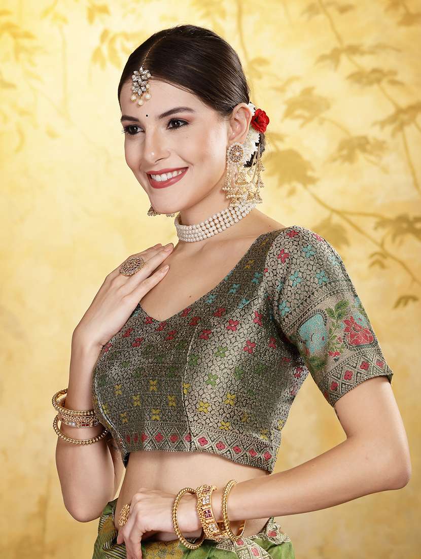 Women Self Design Bordered Saree - 22513479 -  Standard Image - 5