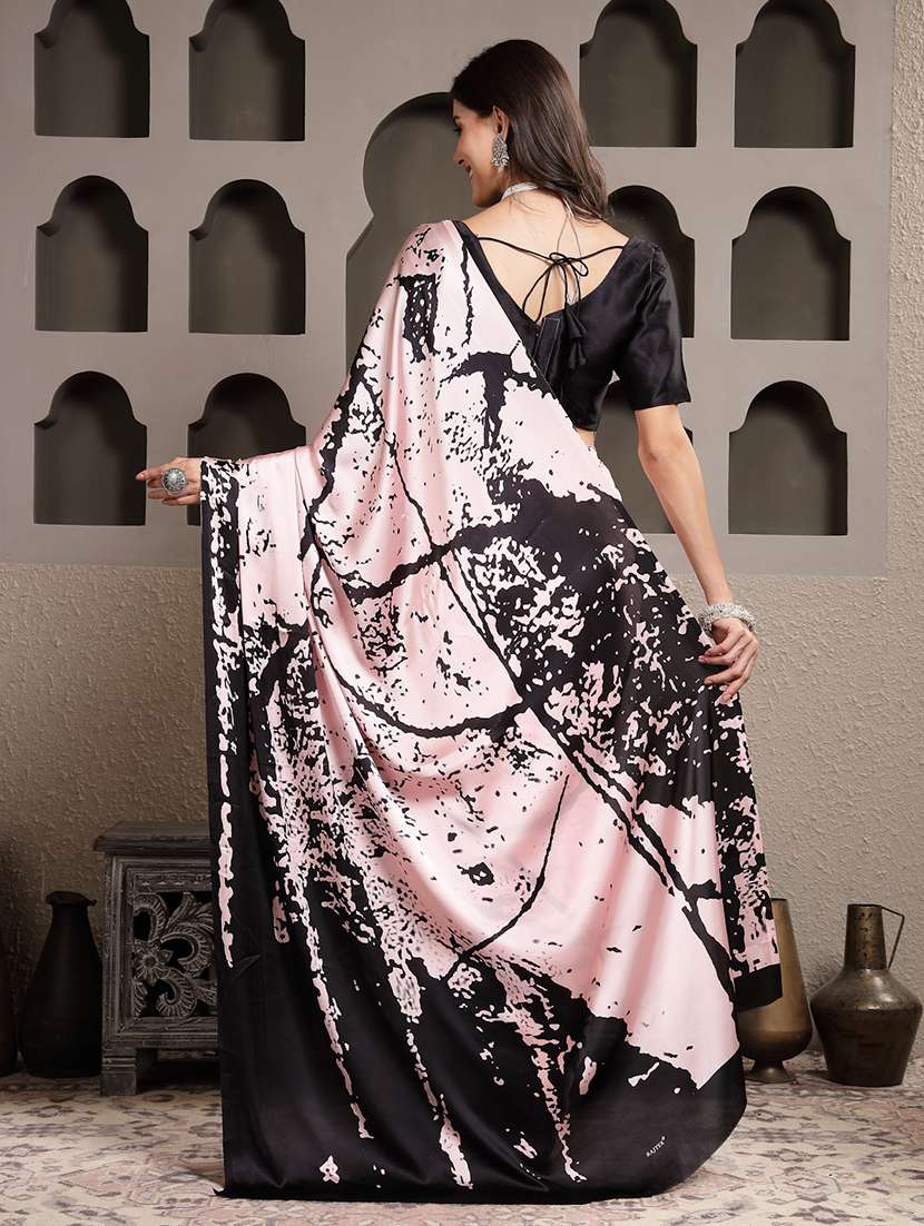 women printed saree with blouse - 22513488 -  Standard Image - 3
